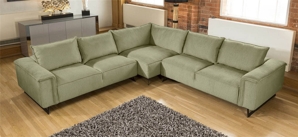 Effie Hand Crafted L Shape Oversize Corner Sofa Many Fabrics 3.3x3.3m