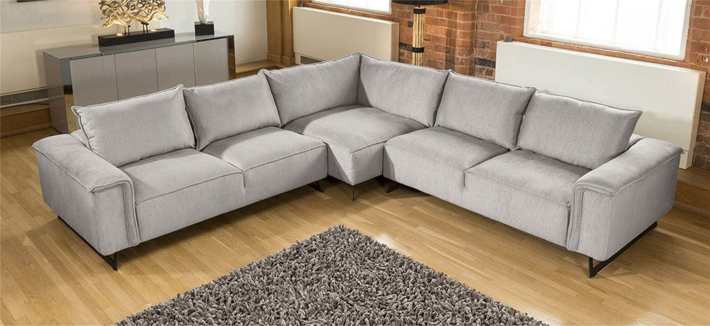 Effie Hand Crafted L Shape Oversize Corner Sofa Many Fabrics 3.3x3.3m