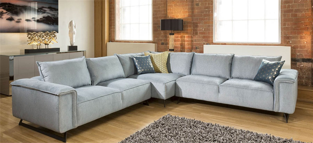 Effie Hand Crafted L Shape Oversize Corner Sofa Many Fabrics 3.3x3.3m