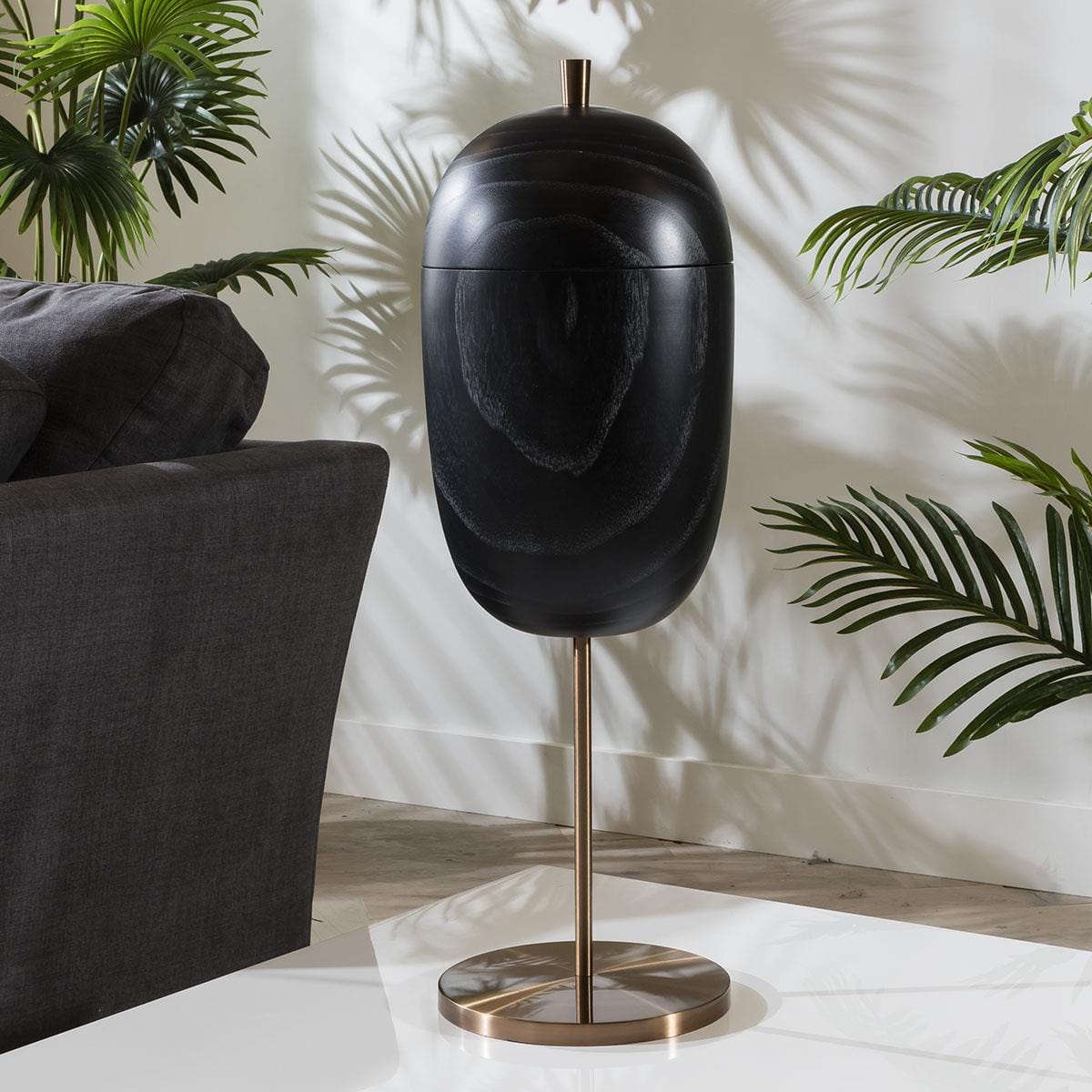 Quatropi Onyx Ornament 63cm - Mounted On Copper Stand