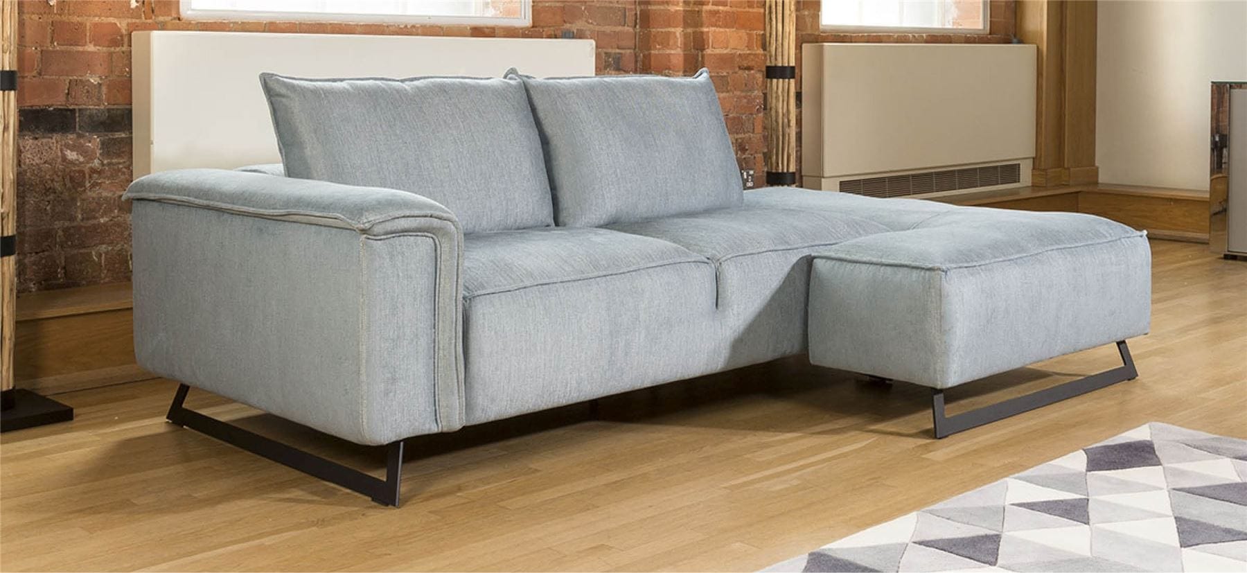 Effie Delightful Flexible Sofa with Chaise Many Fabrics 2.45 x 1.55m