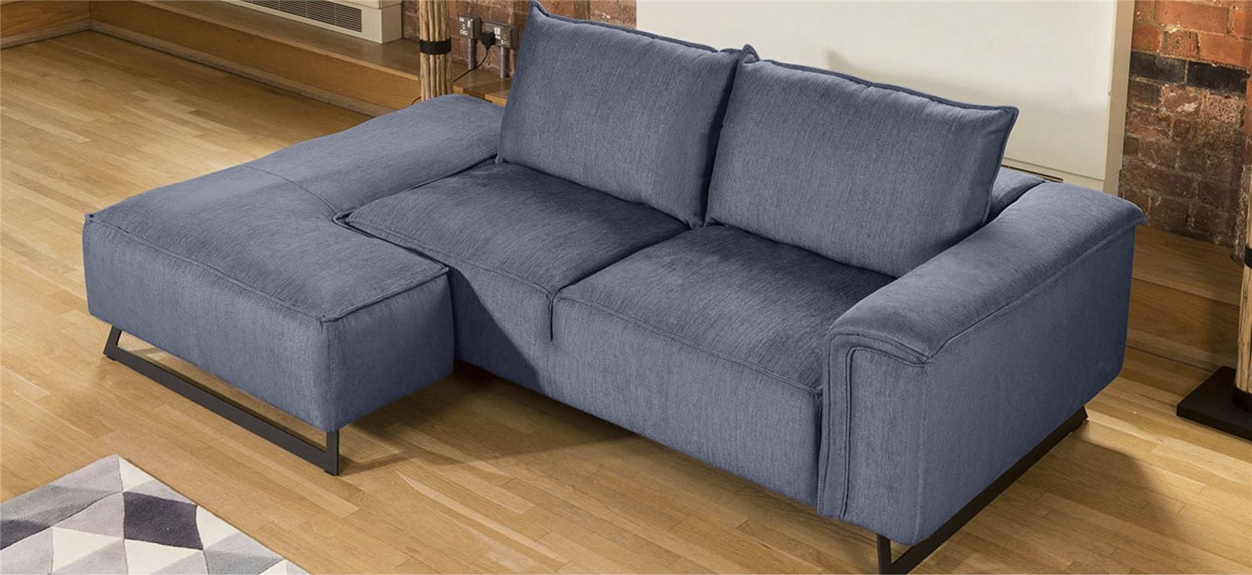 Effie Unique Modular Sofa Detachable Chaise Many Fabrics 2.45 x 1.55m