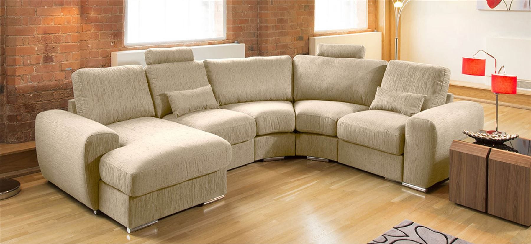 Quatropi Premium L Shape Modular Sofa Group Any Colour Grande 30LH