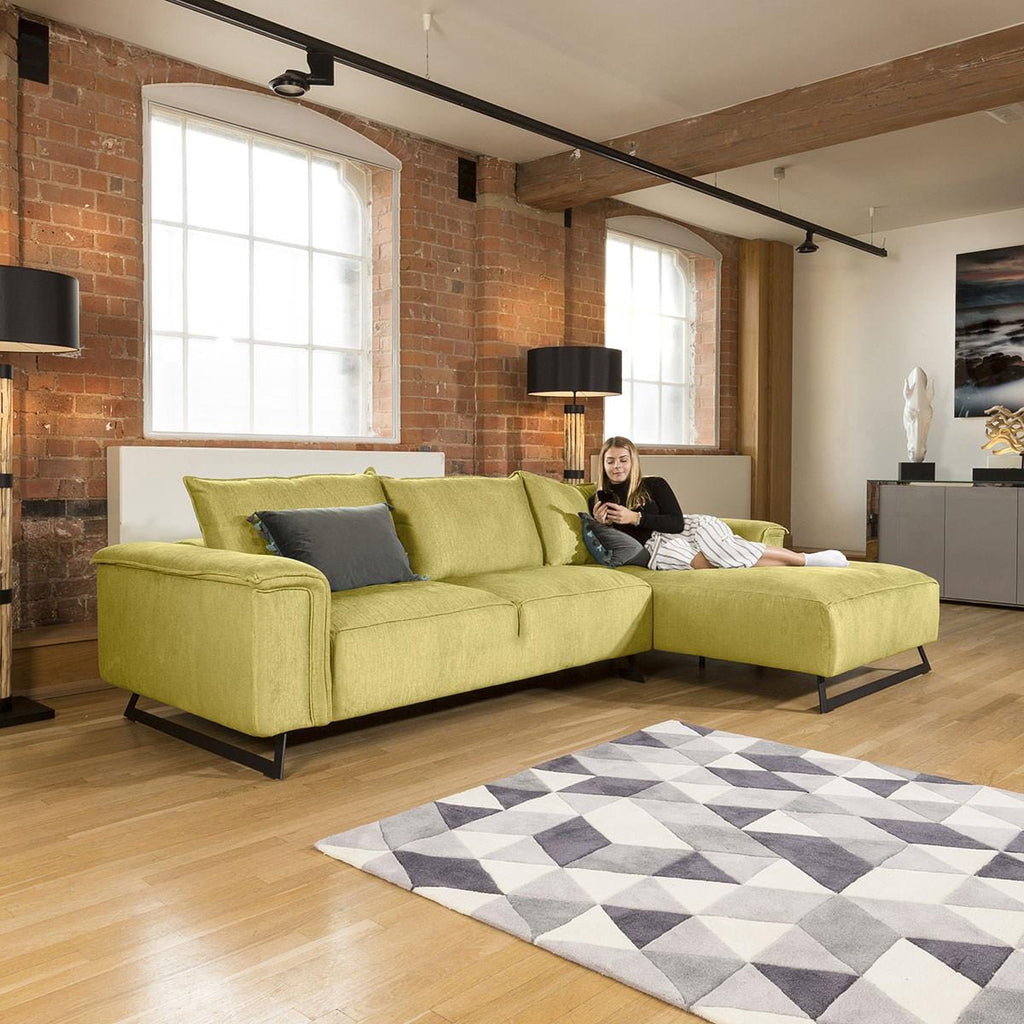 Large Luxury Effie L Shaped Sofa with Chaise Many Fabrics 3.0 x 1.9m LH