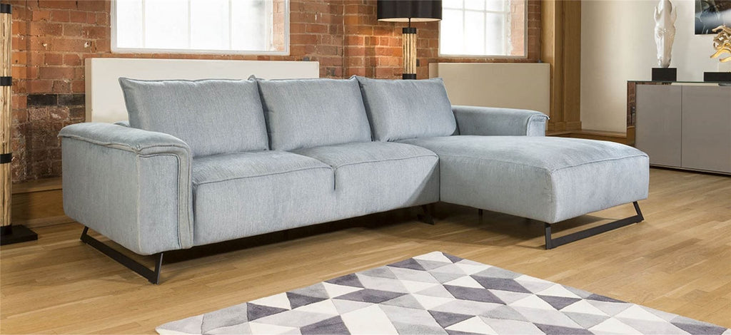 Large Luxury Effie L Shaped Sofa with Chaise Many Fabrics 3.0 x 1.9m LH