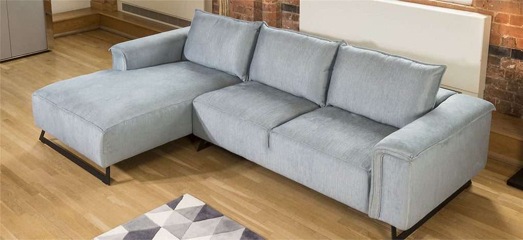 Large Luxury Effie L Shaped Sofa with Chaise Many Fabrics 3.0 x 1.9m RH