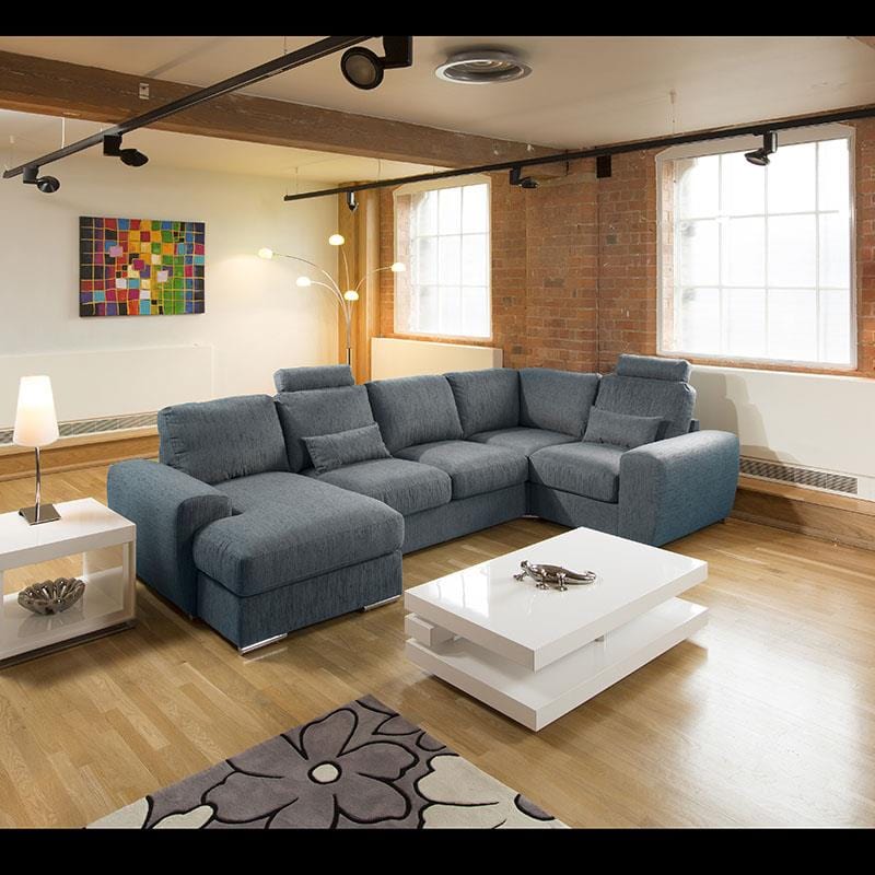 Quatropi Premium Large U Shape Sofa Any Colour Headrests Grande 12L