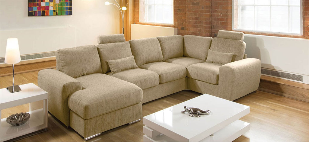 Quatropi Premium Large U Shape Sofa Any Colour Headrests Grande 12L