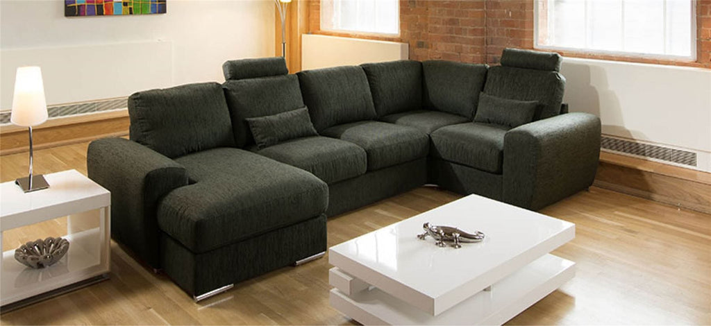 Quatropi Premium Large U Shape Sofa Any Colour Headrests Grande 12L