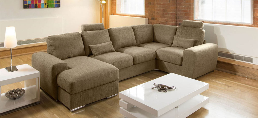 Quatropi Premium Large U Shape Sofa Any Colour Headrests Grande 12L