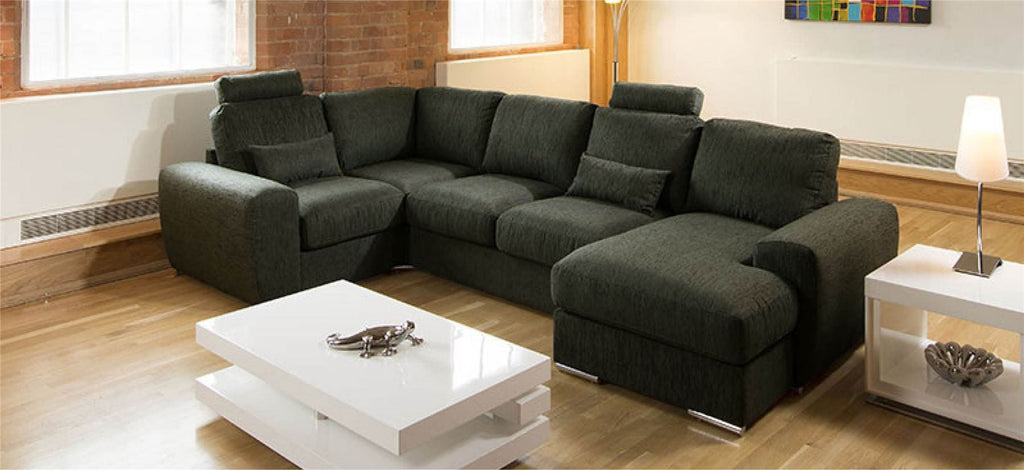 Quatropi Premium Large U Shape Sofa Any Colour Headrests Grande 12R