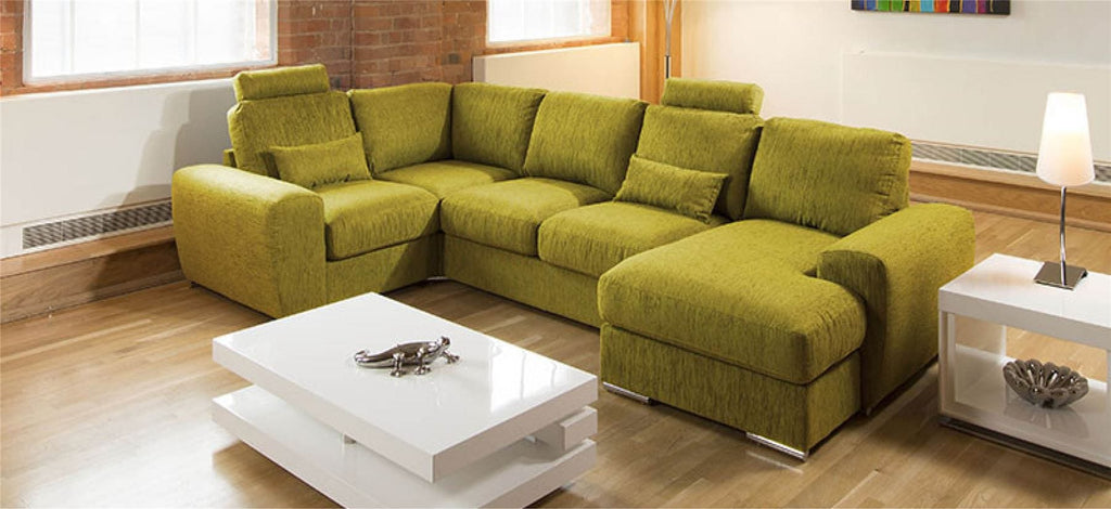 Quatropi Premium Large U Shape Sofa Any Colour Headrests Grande 12R