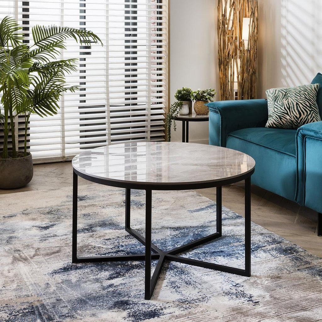 Lena Star Ceramic Coffee Table Grey