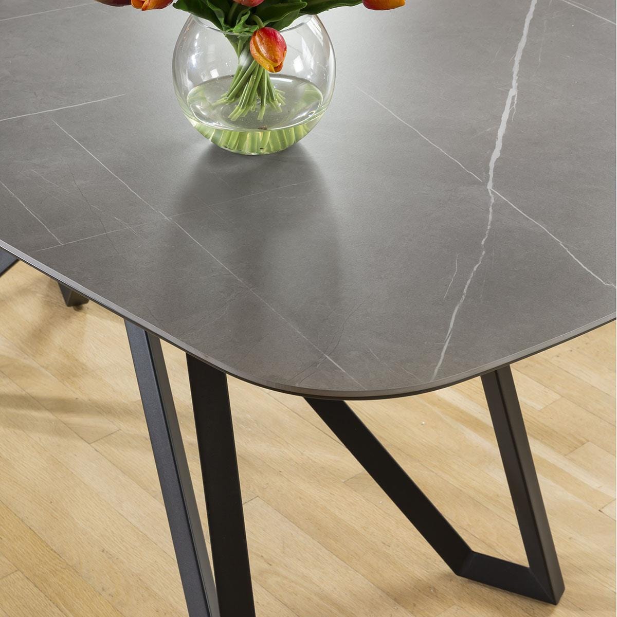 Quatropi's Stunning Caesar Ceramic Topped Grey Sideboard 1600mm