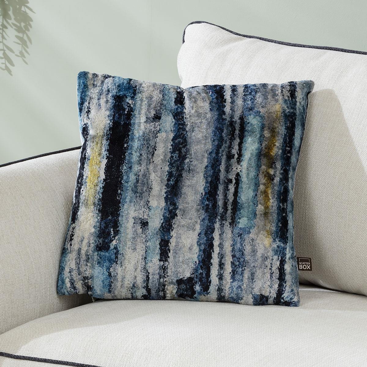 Quatropi Scatter Cushion Elysia 43x43cm Blue Yellow