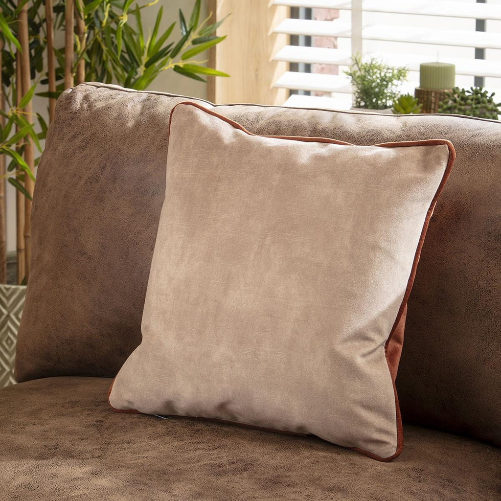 Quatropi Scatter Cushion Etta 43x43cm Copper-Camel