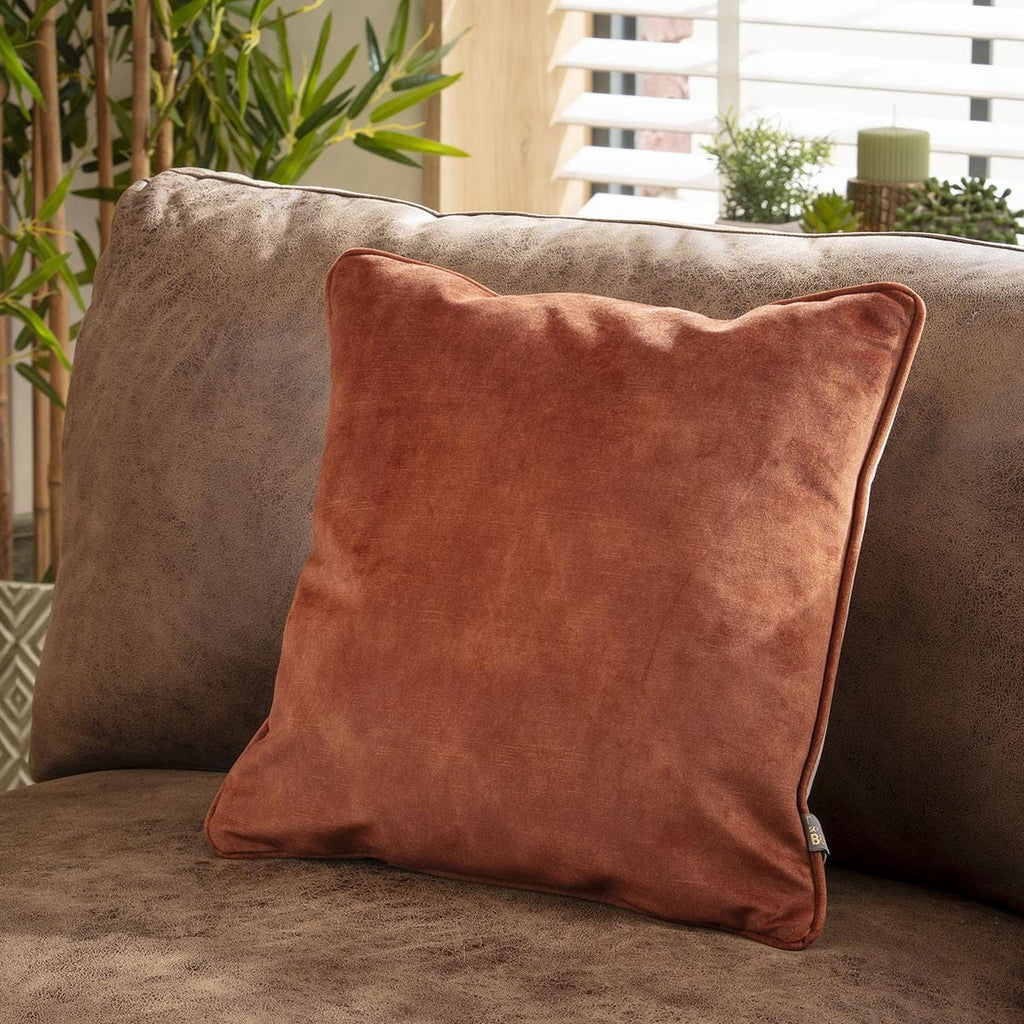 Quatropi Scatter Cushion Etta 43x43cm Copper-Camel