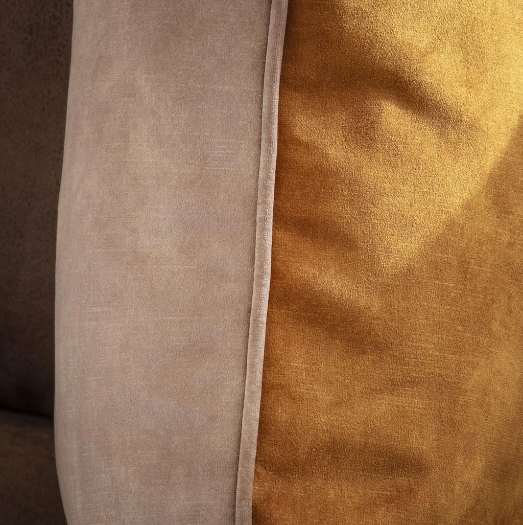 Quatropi Scatter Cushion Etta 43x43cm Mustard-Camel