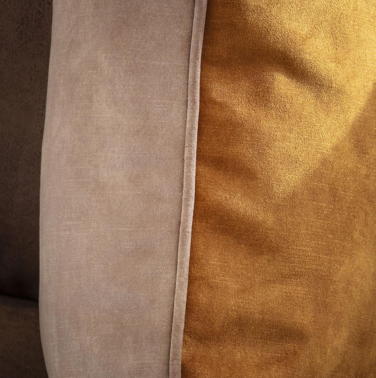 Quatropi Scatter Cushion Etta 43x43cm Mustard-Camel