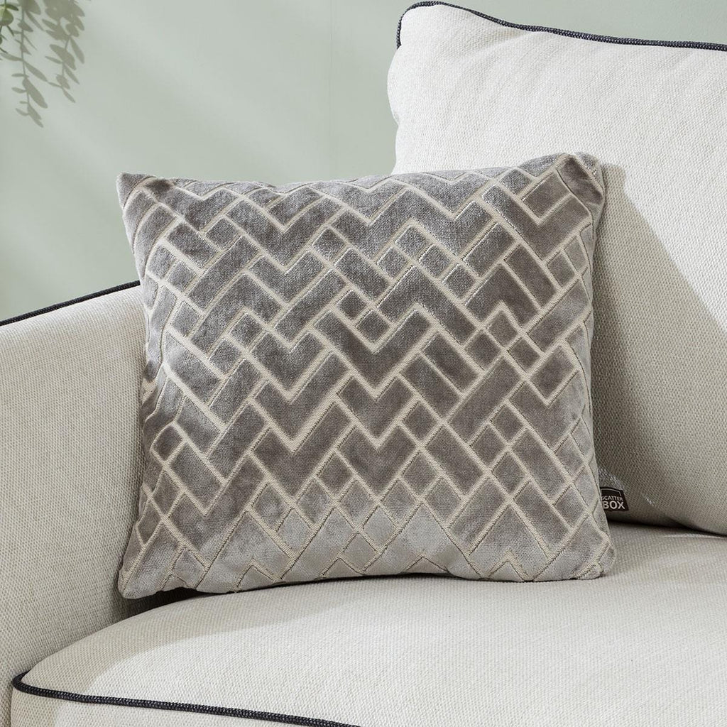 Quatropi Scatter Cushion Fracture 43x43xm Grey