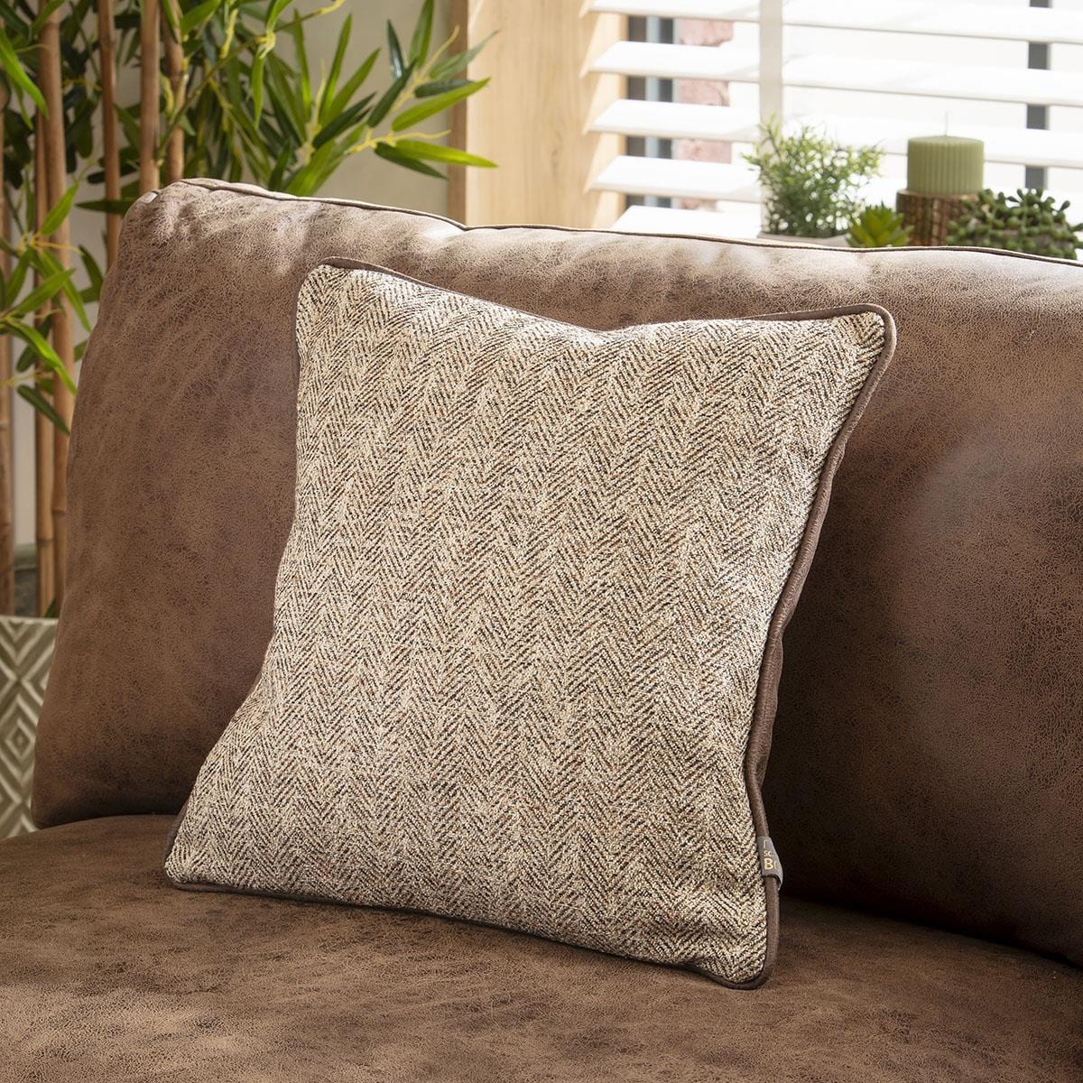 Quatropi Scatter Cushion Inishmurray 43x43cm Brown