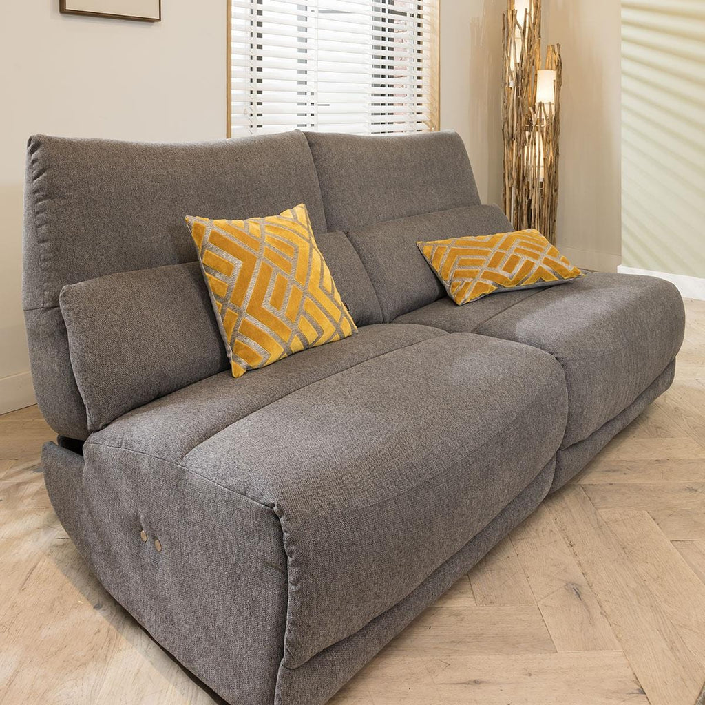 Jacob Small 2 Seater Recliner Sofa - Grey S2R