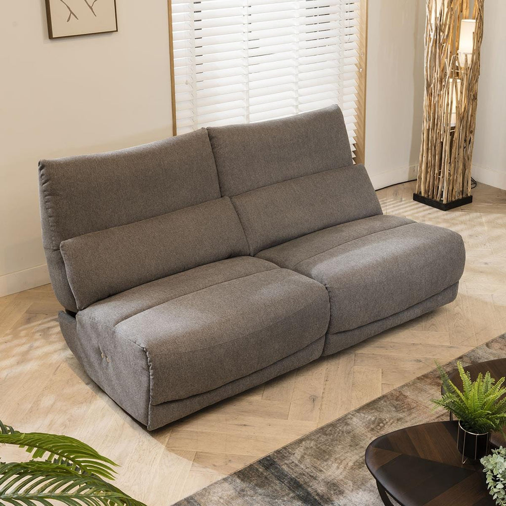 Jacob Small 2 Seater Recliner Sofa - Grey S22R