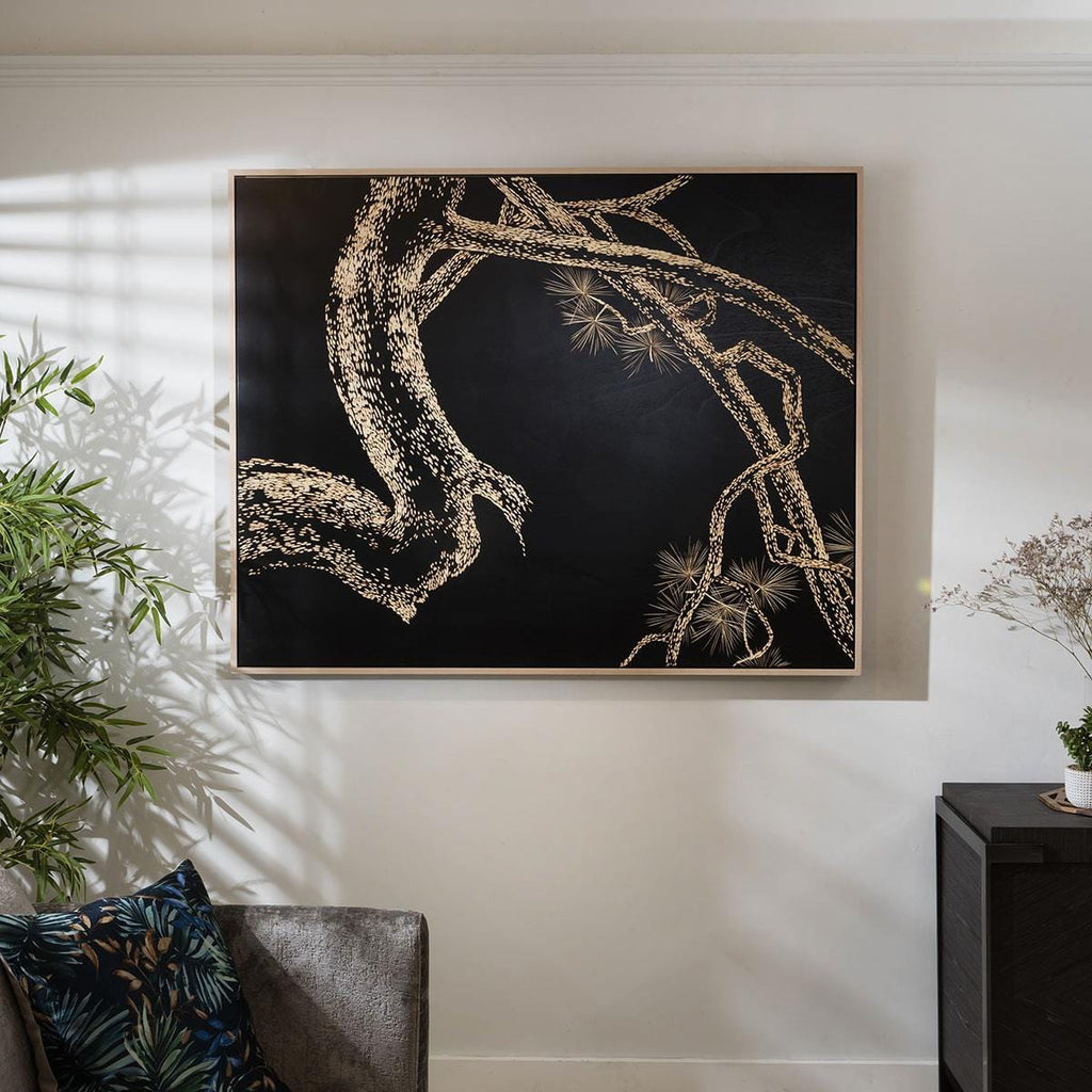 Carved Wood Framed Wall Art - Branch Out