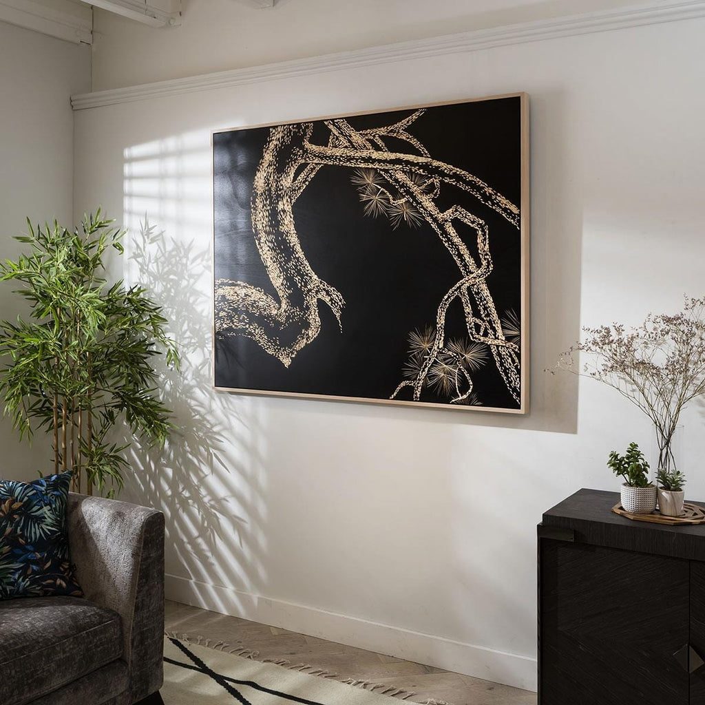 Carved Wood Framed Wall Art - Branch Out