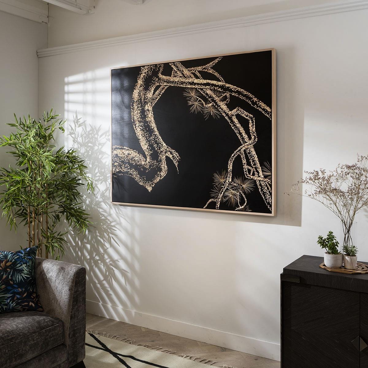 Carved Wood Framed Wall Art - Branch Out