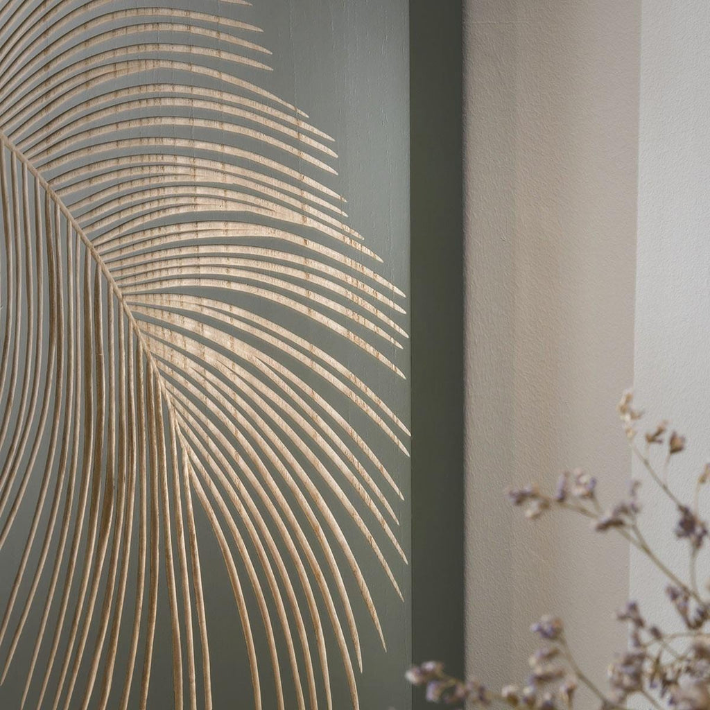 Palm Leaf Panel Wall Art - Stripe 1.35m x 1.5m