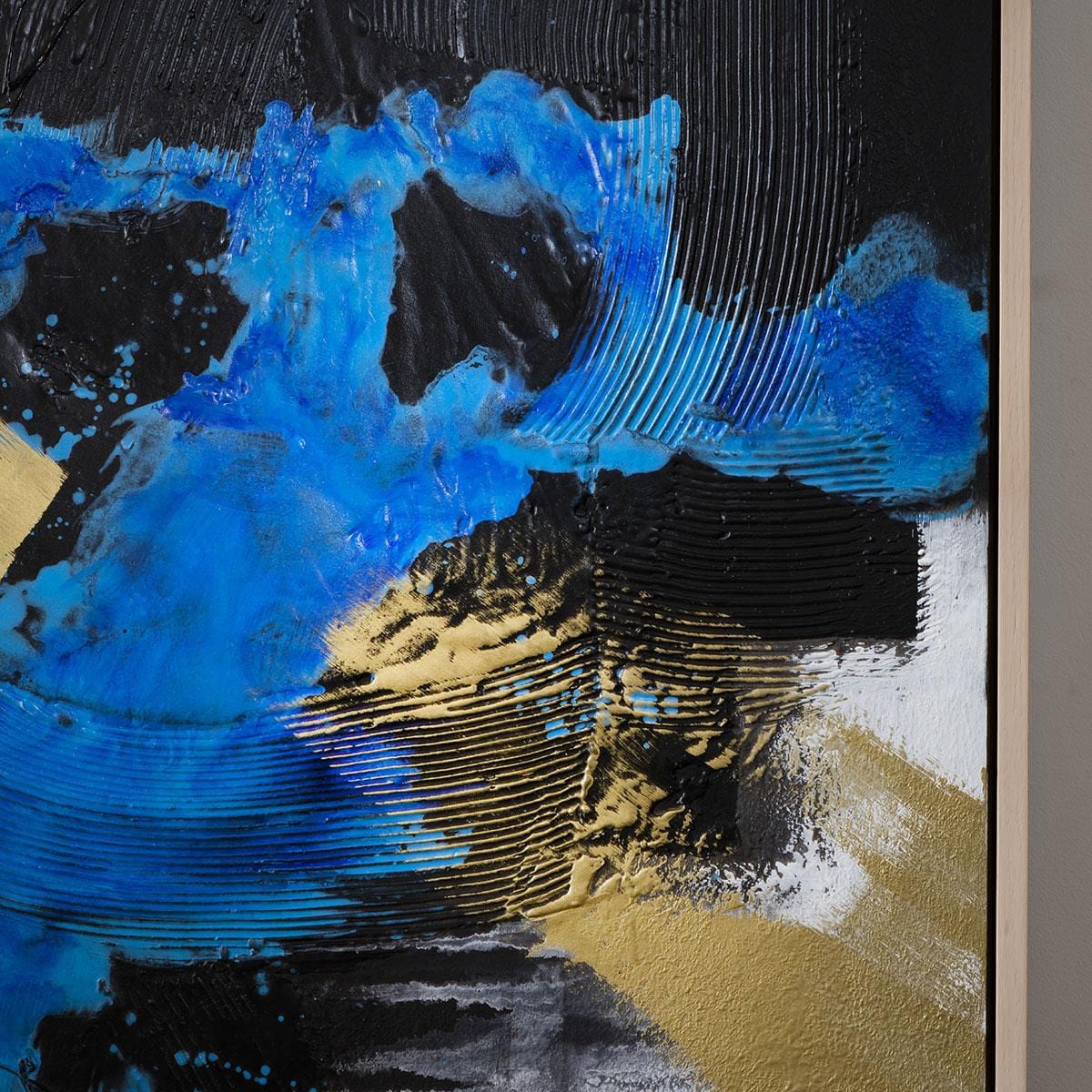 Abstract Framed Wall Art - Splash 120x150cm