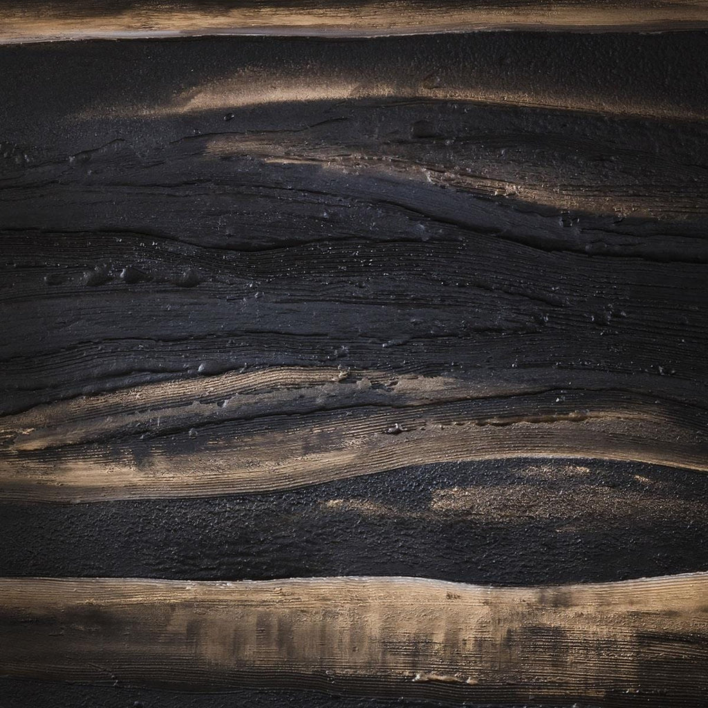 Abstract Framed Wall Art - Volcanic Ash 200x110cm