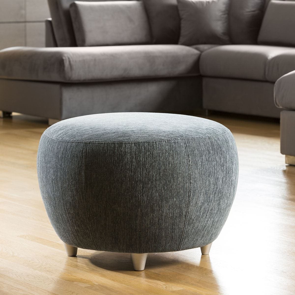 Round 70cm Footstool Made to Order, Choose which colour swatches you would like