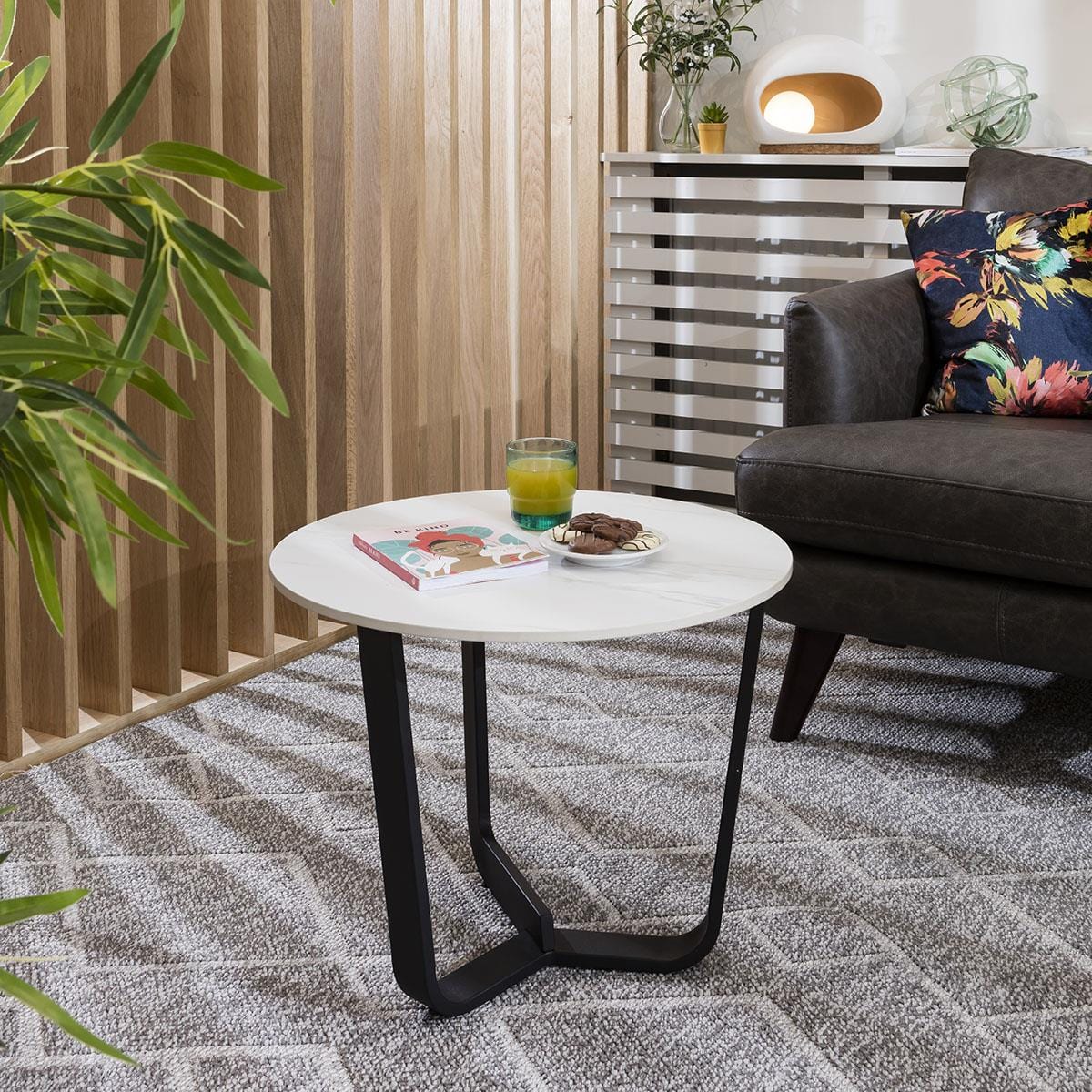 Lena Premium Side Table White