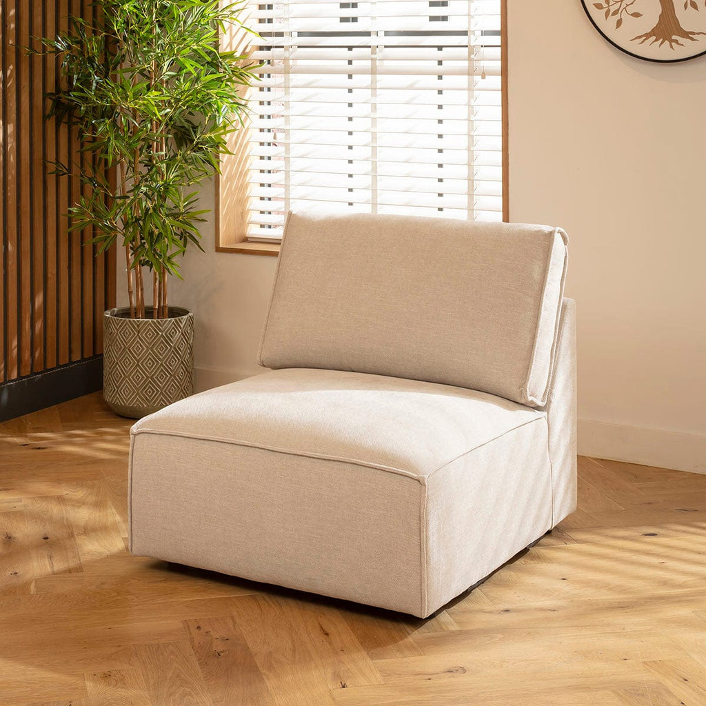 Rupert Modern 4 Seater Modular Corner Sofa Natural 276x187cm 22