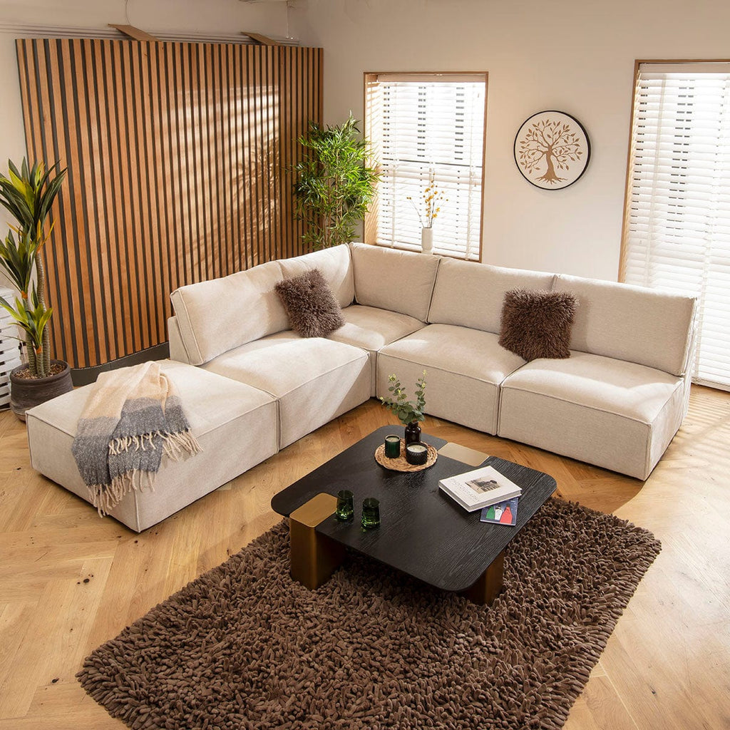 Rupert Footstool Section Natural 98x98cm