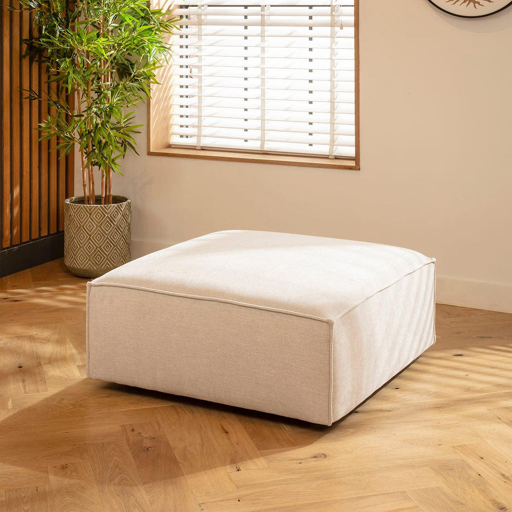 Rupert Footstool Section Natural 98x98cm