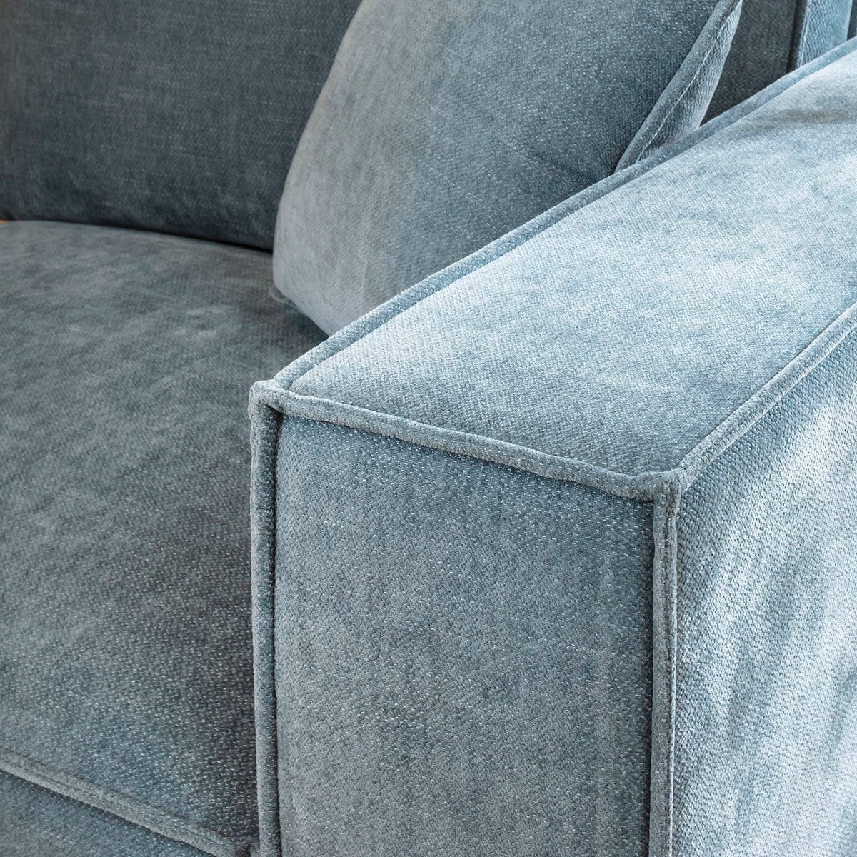 Rupert Large Modern 4 Seater Modular Chaise Sofa Settee Aqua Blue 398x196cm 7