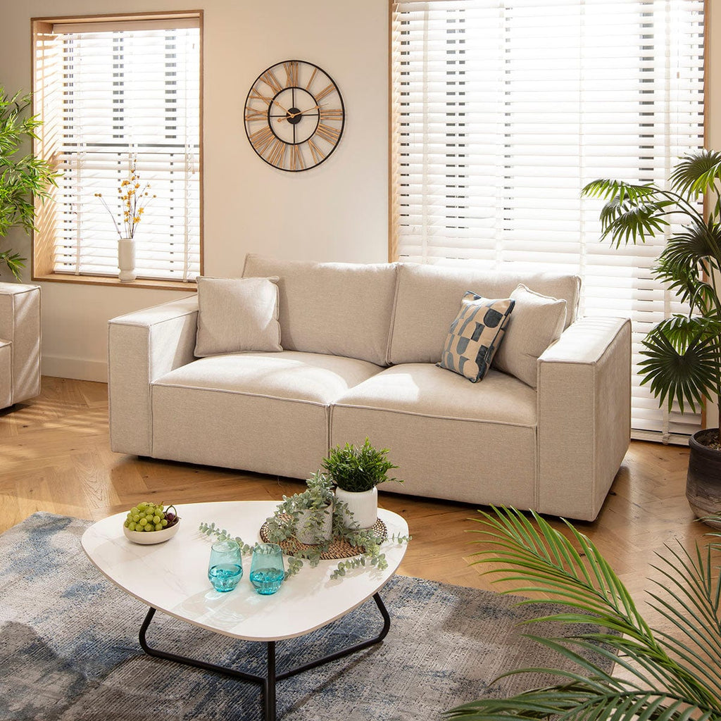 Rupert Small 2 Seater Sofa Natural 220x98cm 2S