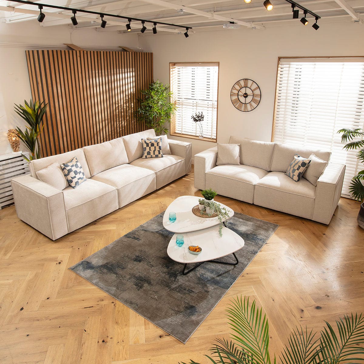 Rupert Small 2 Seater Sofa Natural 220x98cm 2S