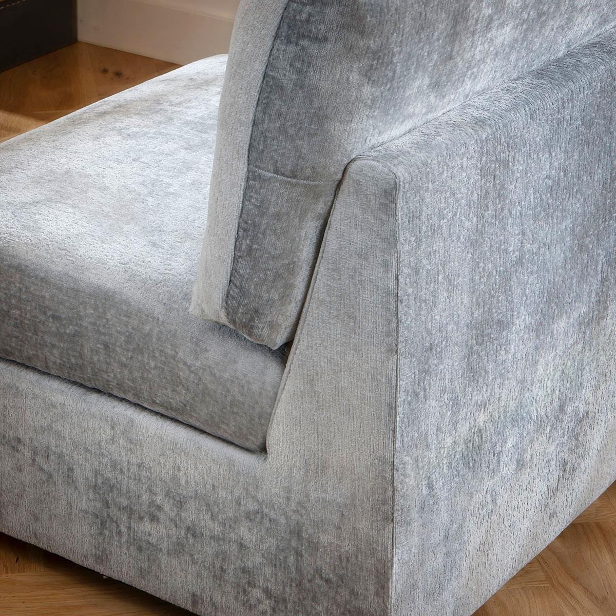 Sully 6 Seater Corner Sofa Blue Chenille 320x160cm 13R