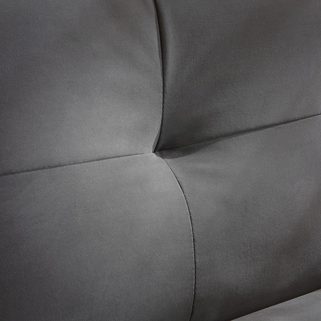 Anni 6 Seater Corner Sofa Grey Velvet 366x183cm 13R