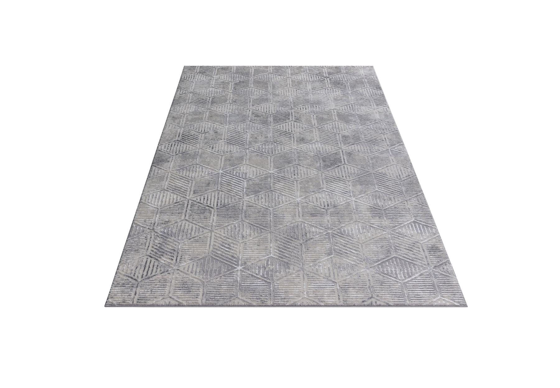 Seurat Large Rug Grey / Whte / Silver / Beige 200 X 290cm