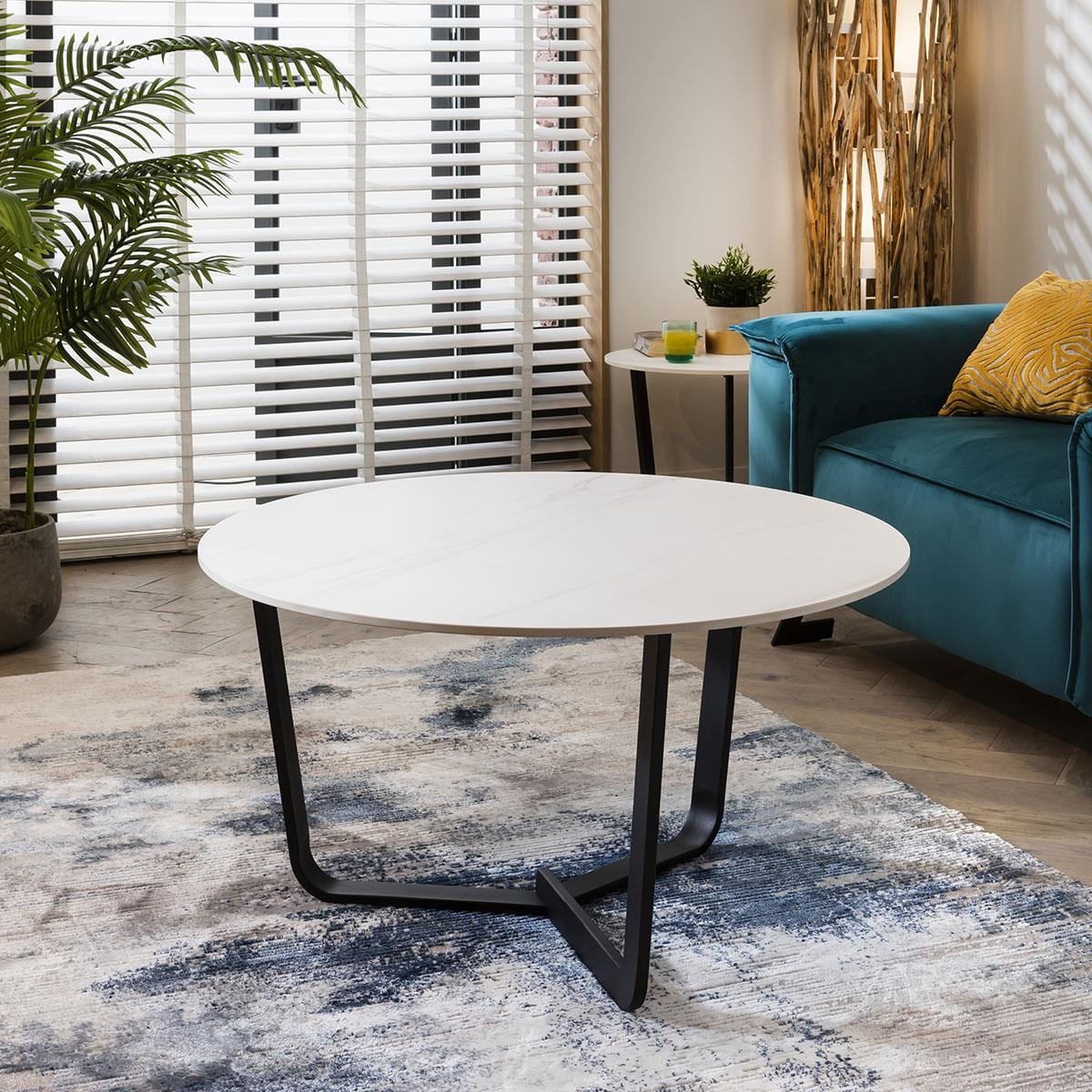 Lena Premium Ceramic Coffee Table White