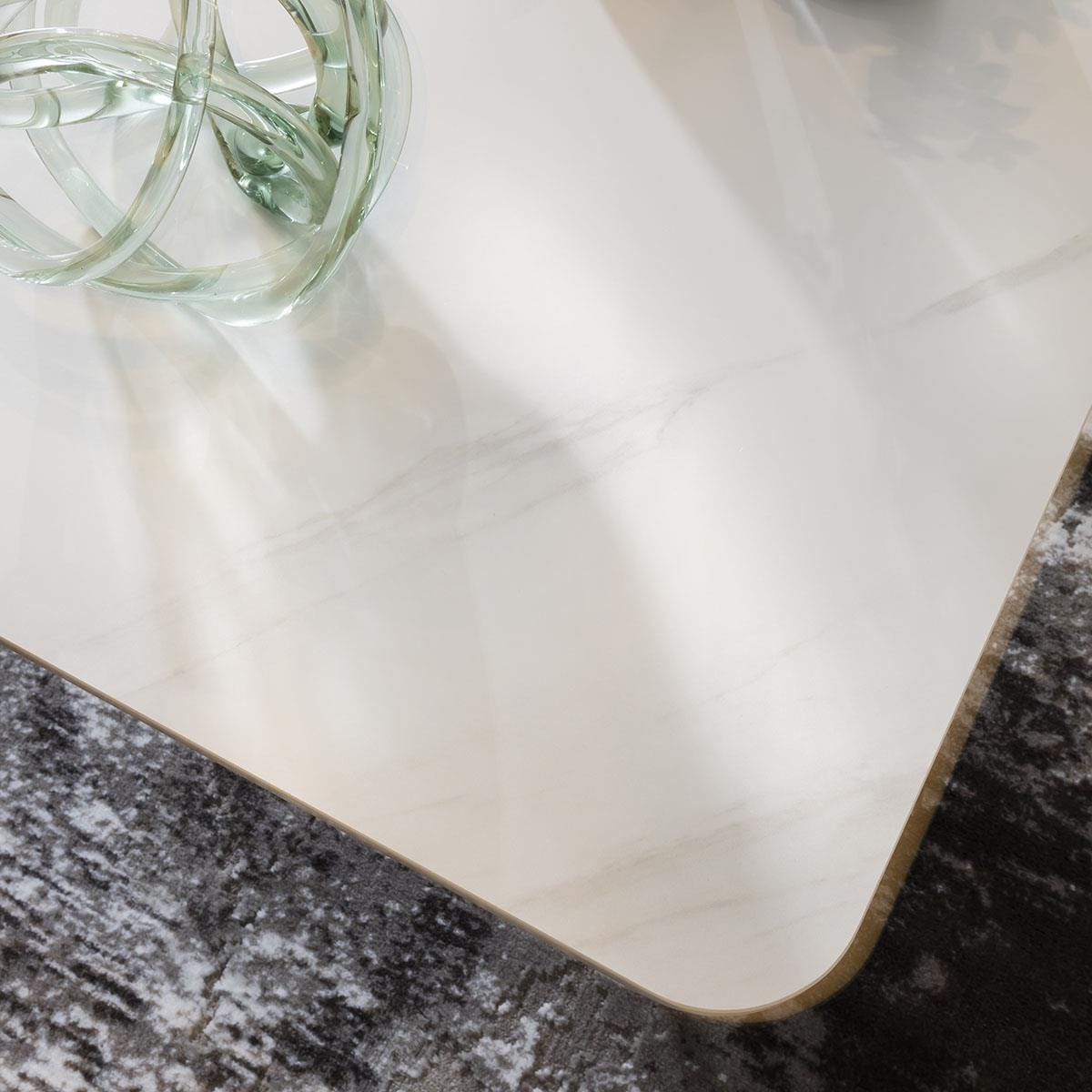 Lena Premium Square Coffee Table White