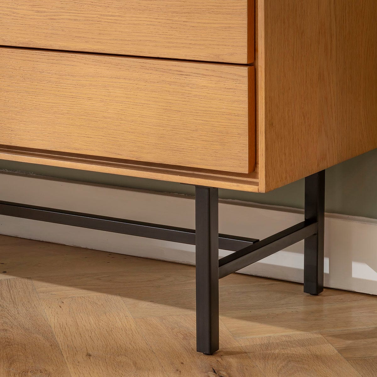 ExDisplay Grado Small TV Stand Cabinet Media Unit Light Wood 125cm