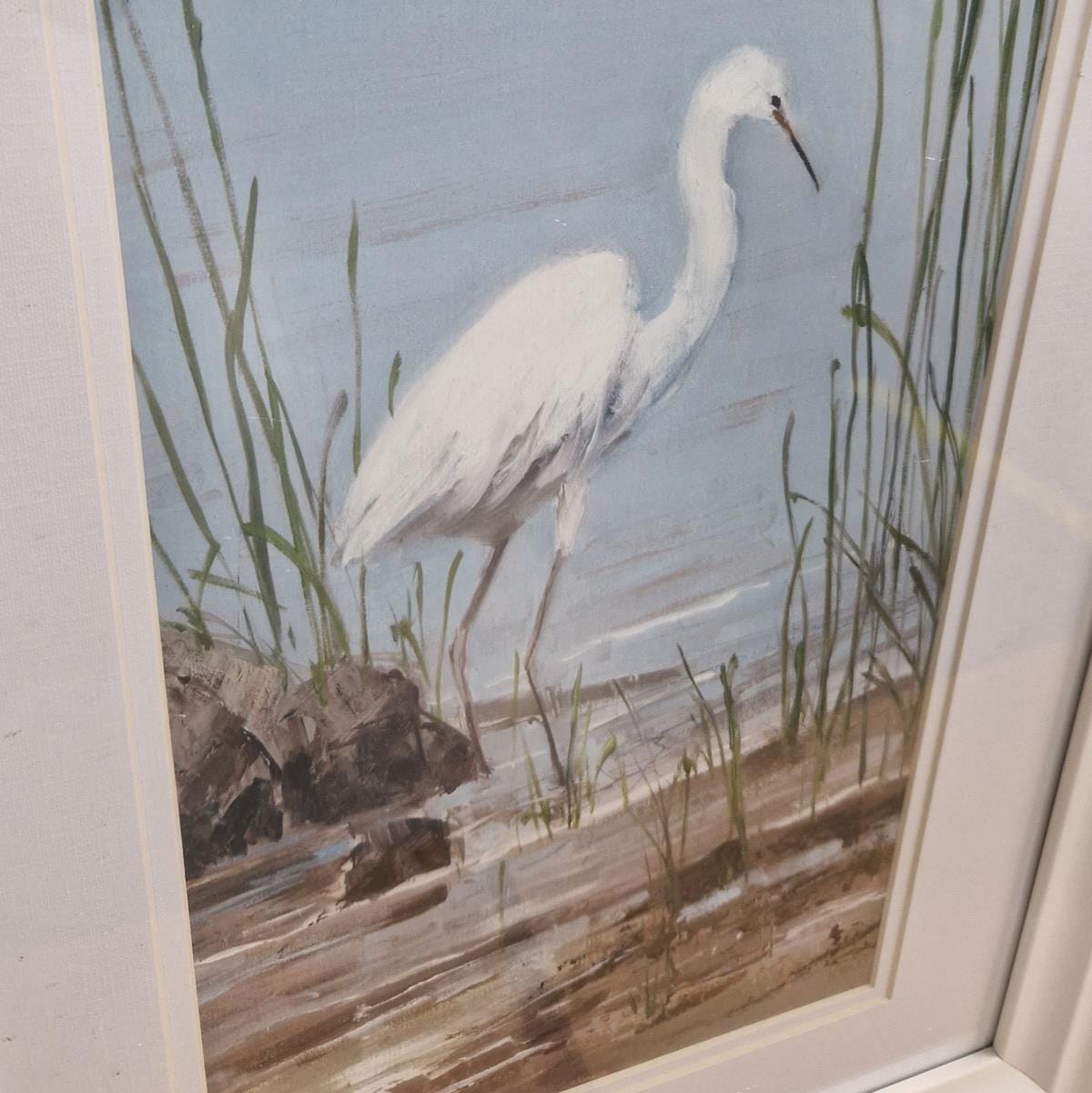 Stunning Framed Print of a Heron I 690 x 385mm