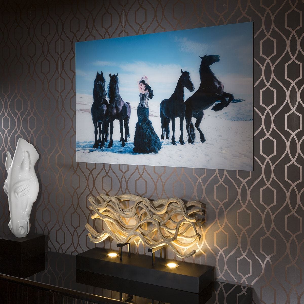 Stunning Large photographic 800 x 1200 Acrylic Art Snow White GN7866