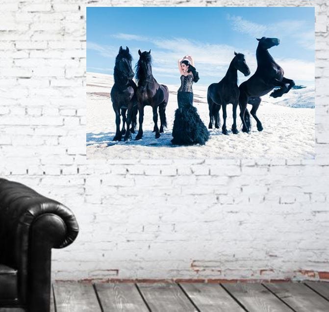 Stunning Large photographic 800 x 1200 Acrylic Art Snow White GN7866